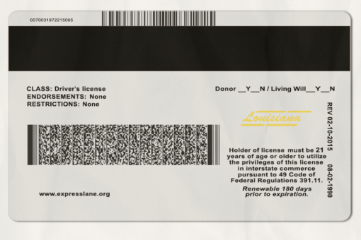 Buy Louisiana Driver License and ID Card Online - Image 2